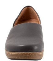 SoftWalk Addie Leather Open Side Clogs