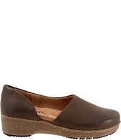 SoftWalk Addie Nubuck Suede Open Side Clogs