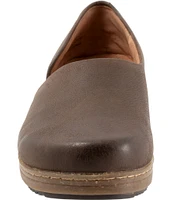 SoftWalk Addie Nubuck Suede Open Side Clogs