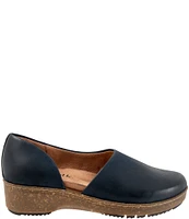 SoftWalk Addie Nubuck Suede Open Side Clogs