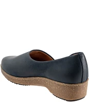 SoftWalk Addie Nubuck Suede Open Side Clogs