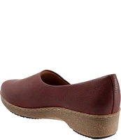 SoftWalk Addie Nubuck Suede Open Side Clogs