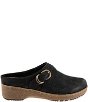 SoftWalk Asmara Suede Buckle Strap Clogs