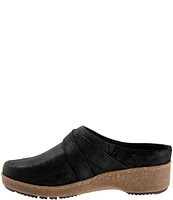 SoftWalk Asmara Suede Buckle Strap Clogs