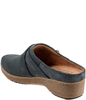 SoftWalk Asmara Suede Buckle Strap Clogs