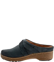 SoftWalk Asmara Suede Buckle Strap Clogs