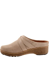 SoftWalk Asmara Suede Buckle Strap Clogs