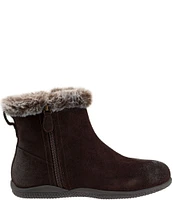 SoftWalk Helena Faux Fur Lined Suede Booties