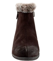 SoftWalk Helena Faux Fur Lined Suede Booties