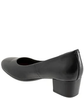 SoftWalk Lynn Leather Block Heel Pumps