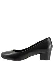 SoftWalk Lynn Leather Block Heel Pumps