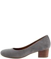 SoftWalk Lynn Suede Block Heel Pumps