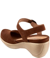 SoftWalk Mabelle Suede Ankle Strap Clogs