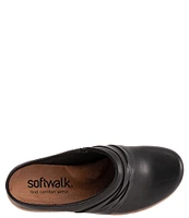 SoftWalk Mackay Leather Woven Strap Clogs