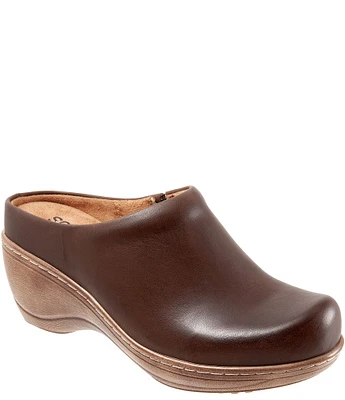 SoftWalk Madison Leather Clogs