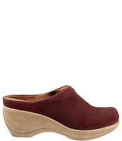 SoftWalk Madison Textured Leather Clogs