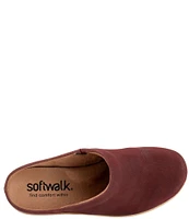 SoftWalk Madison Textured Leather Clogs