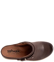 SoftWalk Marquette Nubuck Leather Platform Clogs