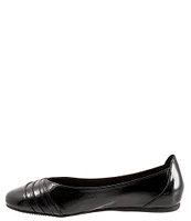 SoftWalk Safi Patent Ruched Slip-On Flats