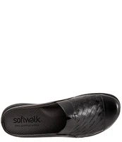 SoftWalk San Marcos II Woven Leather Slip-On Clogs