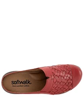 SoftWalk San Marcos II Woven Leather Slip-On Clogs