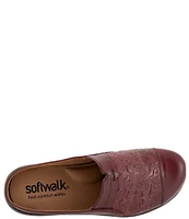 SoftWalk San Marcos Tooling Leather Mules