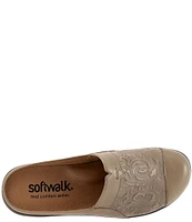 SoftWalk San Marcos Tooling Leather Mules