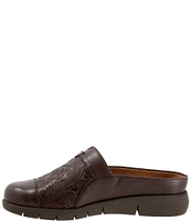 SoftWalk San Marcos Tooling Leather Mules