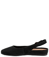 SoftWalk Sandy Nubuck Suede Slingback Flats