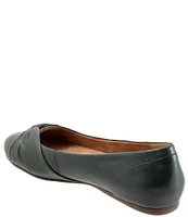 SoftWalk Sofia Leather Bow Flats