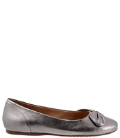 SoftWalk Sofia Leather Bow Flats