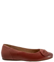 SoftWalk Sofia Leather Bow Flats