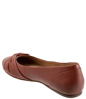 SoftWalk Sofia Leather Bow Flats