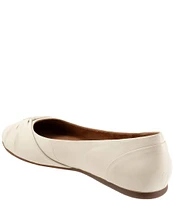 SoftWalk Sofia Leather Bow Flats