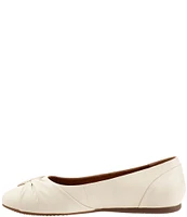 SoftWalk Sofia Leather Bow Flats