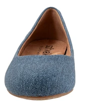 SoftWalk Sonoma Denim Ballet Flats