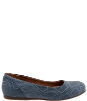 SoftWalk Sonoma Snake Print Leather Flats