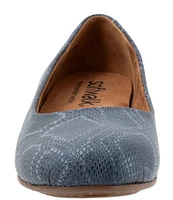 SoftWalk Sonoma Snake Print Leather Flats