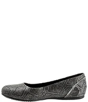 SoftWalk Sonoma Snake Print Leather Flats