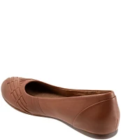 SoftWalk Sonoma Weave Leather Flats