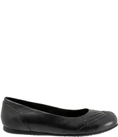 SoftWalk Sonoma Weave Leather Flats