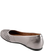 SoftWalk Sonoma Weave Leather Flats