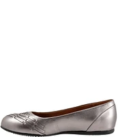 SoftWalk Sonoma Weave Leather Flats