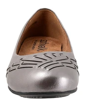 SoftWalk Sonoma Weave Leather Flats