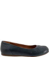 SoftWalk Sonoma Weave Leather Flats