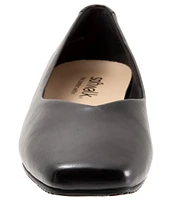 SoftWalk Vellore Leather Square Toe Flats