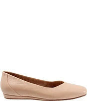 SoftWalk Vellore Leather Square Toe Flats