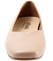 SoftWalk Vellore Leather Square Toe Flats