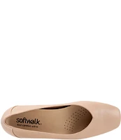 SoftWalk Vellore Leather Square Toe Flats