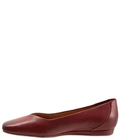 SoftWalk Vellore Leather Square Toe Flats